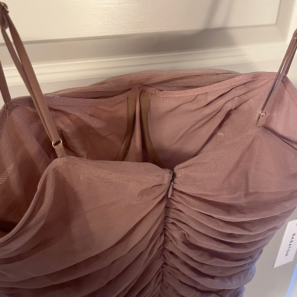 NWT Aritzia Ruched Mesh Dress - Picture 4 of 5